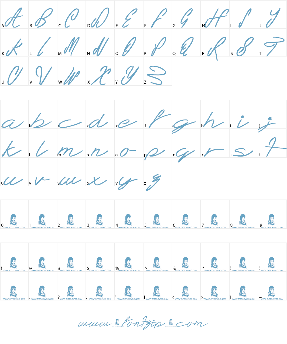 Teddy Bear Font Character